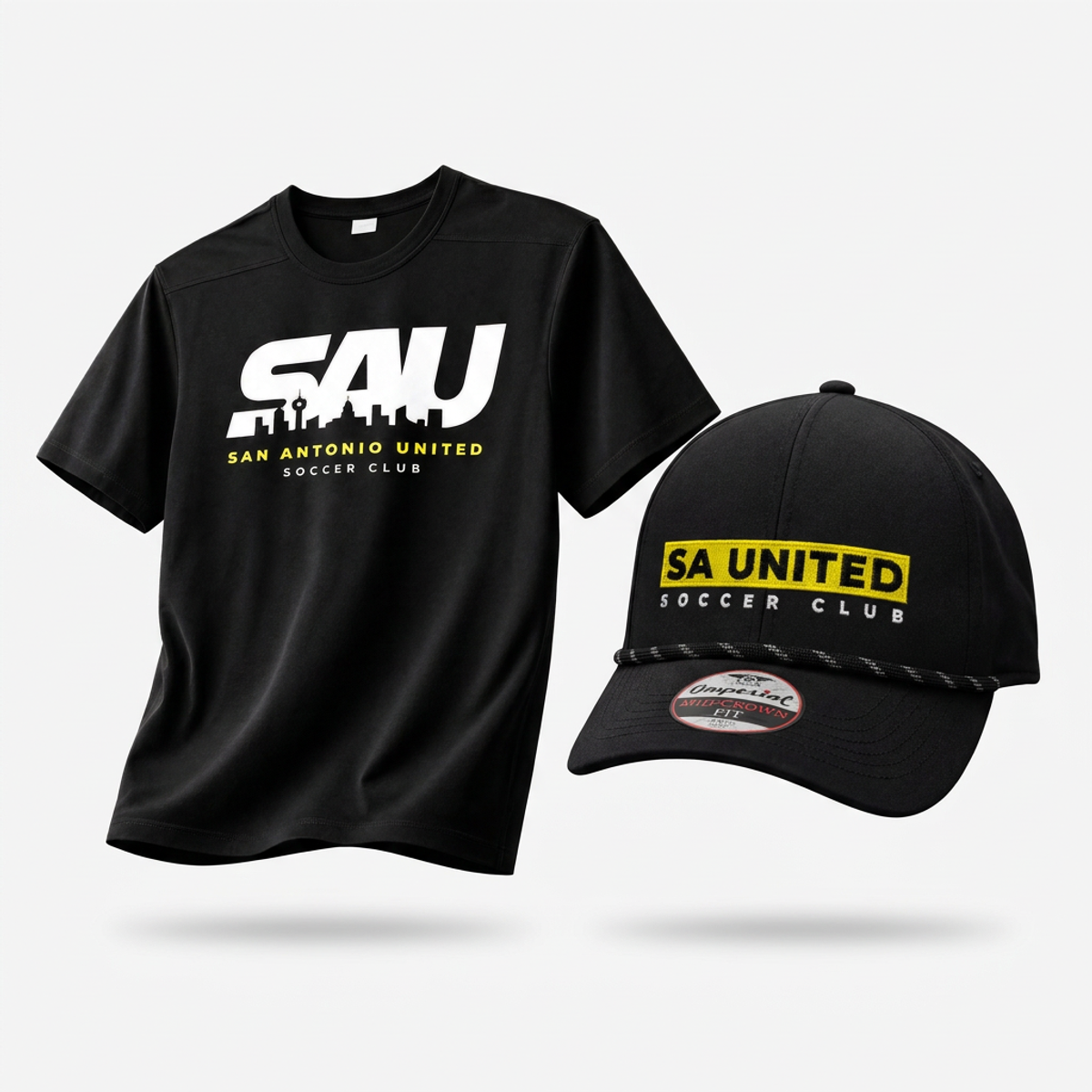 San Antonio United Match Day bundle with black T-shirt and cap