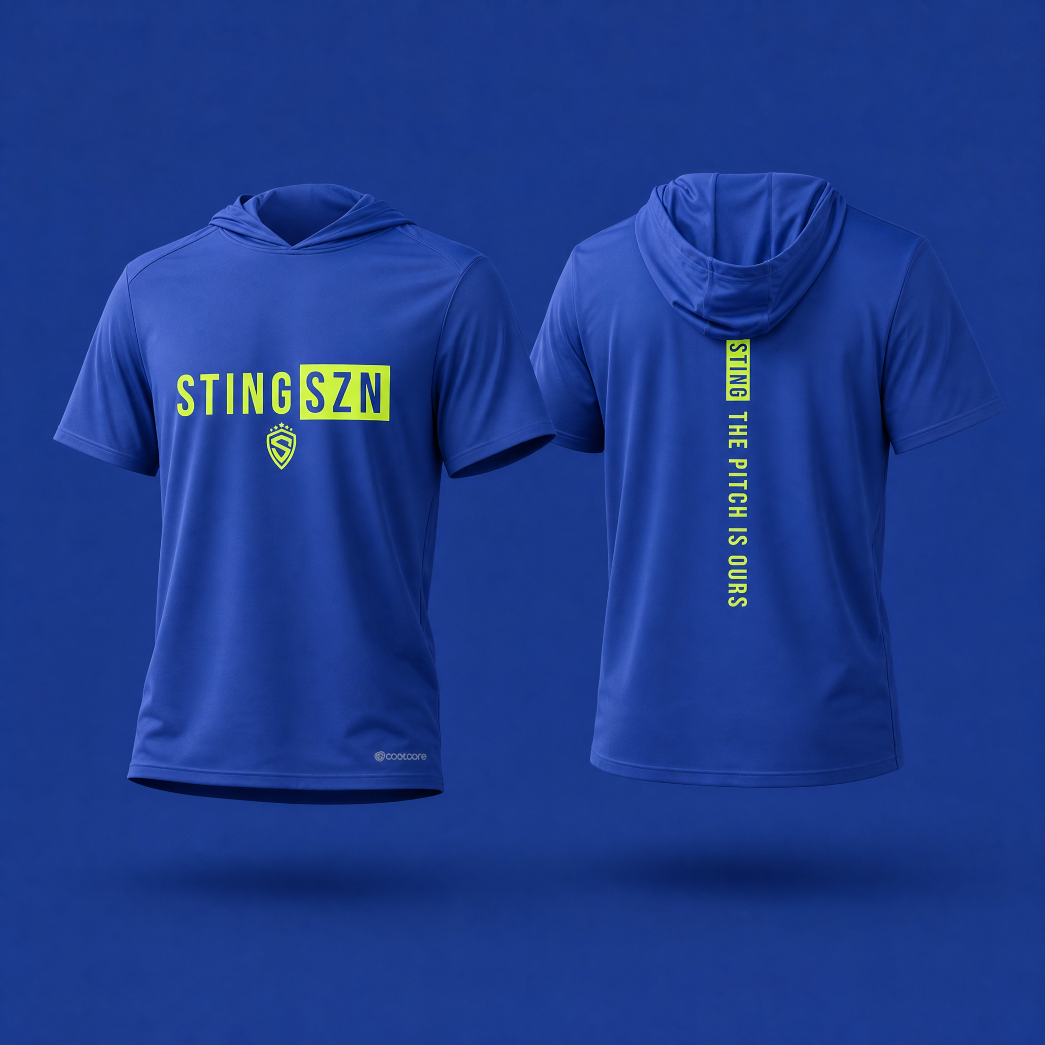 Sting SZN | Pitch Is Ours Coolcore Hoodie  | Royal/Neon