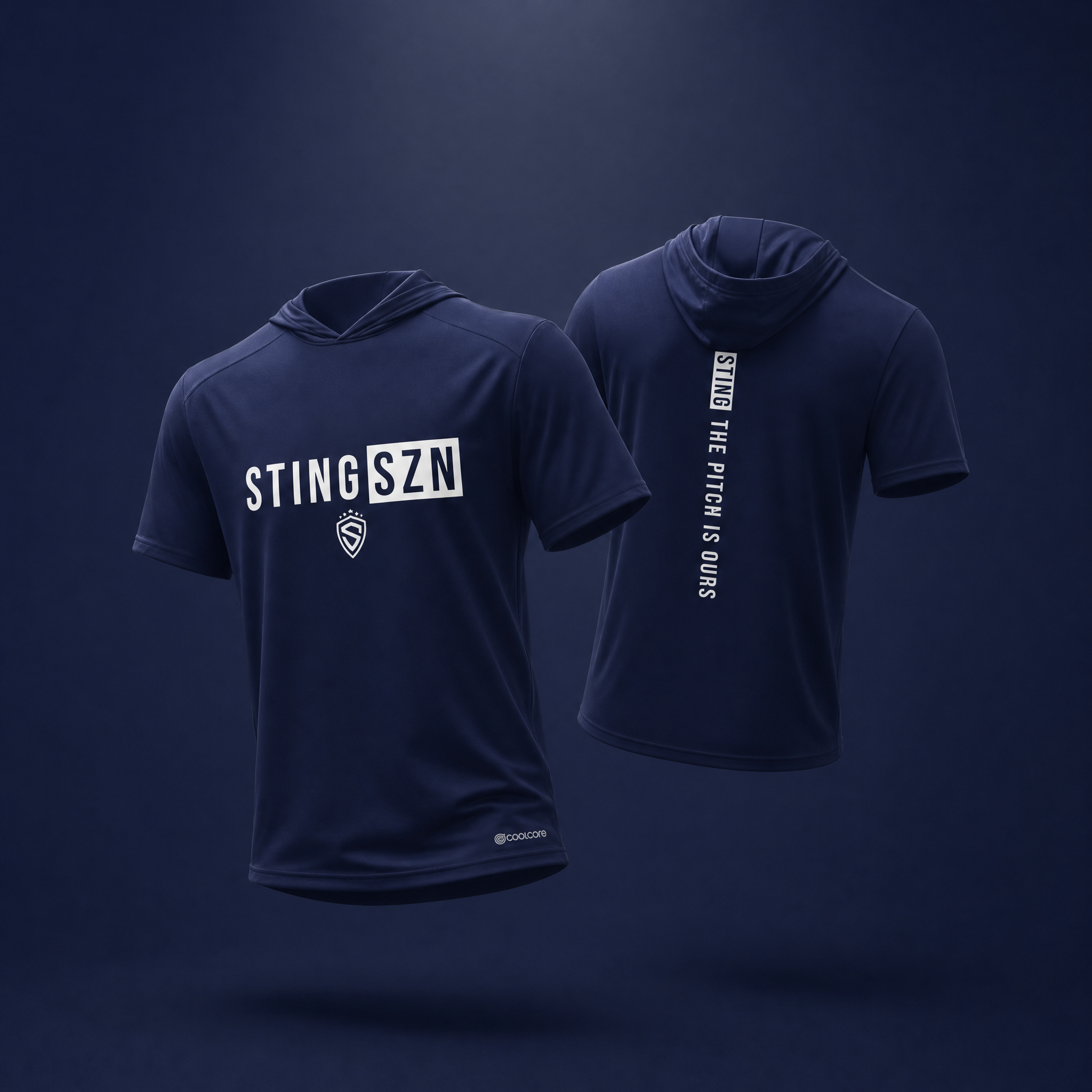 Sting SZN | Pitch Is Ours Coolcore Hoodie  | Navy